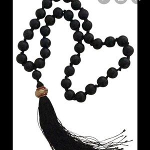 India Hicks Komboloi Bead Tassel Necklace